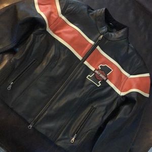Leather Harley Davidson cold weather riding coat!